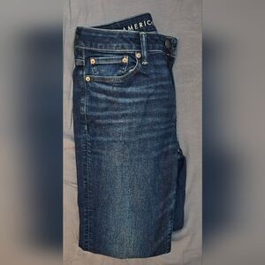 American Eagle Outfitters Men's Dark Blue Slim Jeans